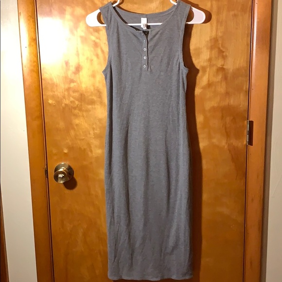 Aeropostale Dresses & Skirts - Gray tank top style dress with 5 buttons Aeropostale Dresses & Skirts - Gray tank top style dress with 5 buttons